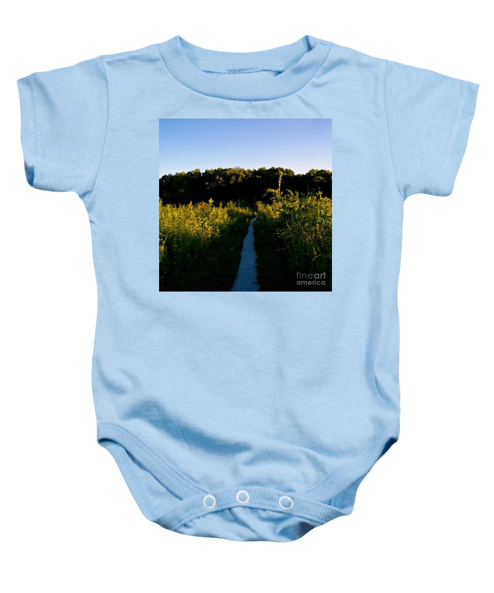 Natutre Baby Onesie featuring the photograph Last Light On The Preserve Trail by Frank J Casella