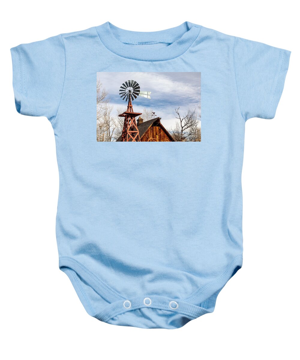 Littleton Museum Baby Onesie featuring the photograph Littleton Museum by Jim West