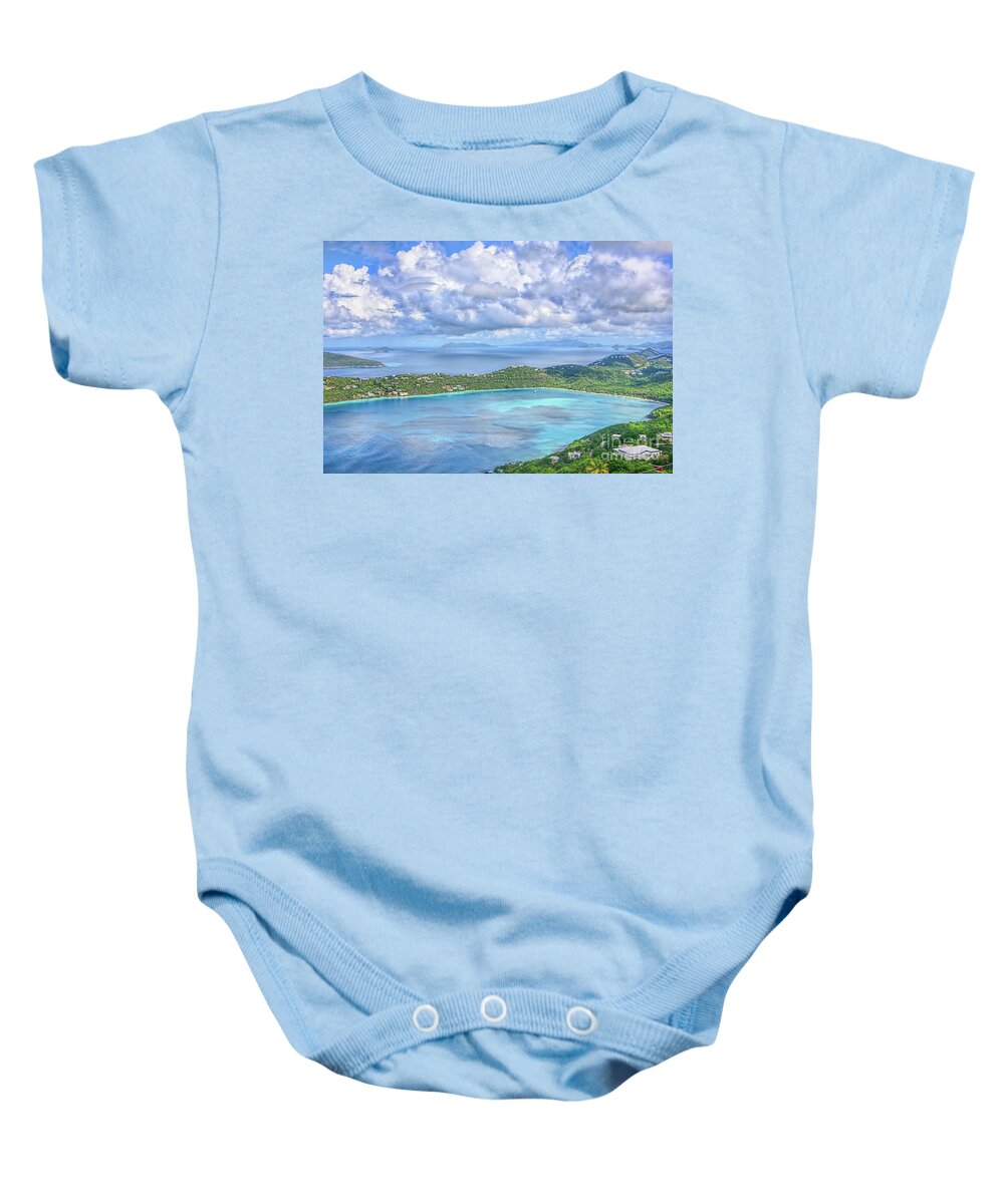 Magens Bay Baby Onesie featuring the photograph Magens Bay by Olga Hamilton
