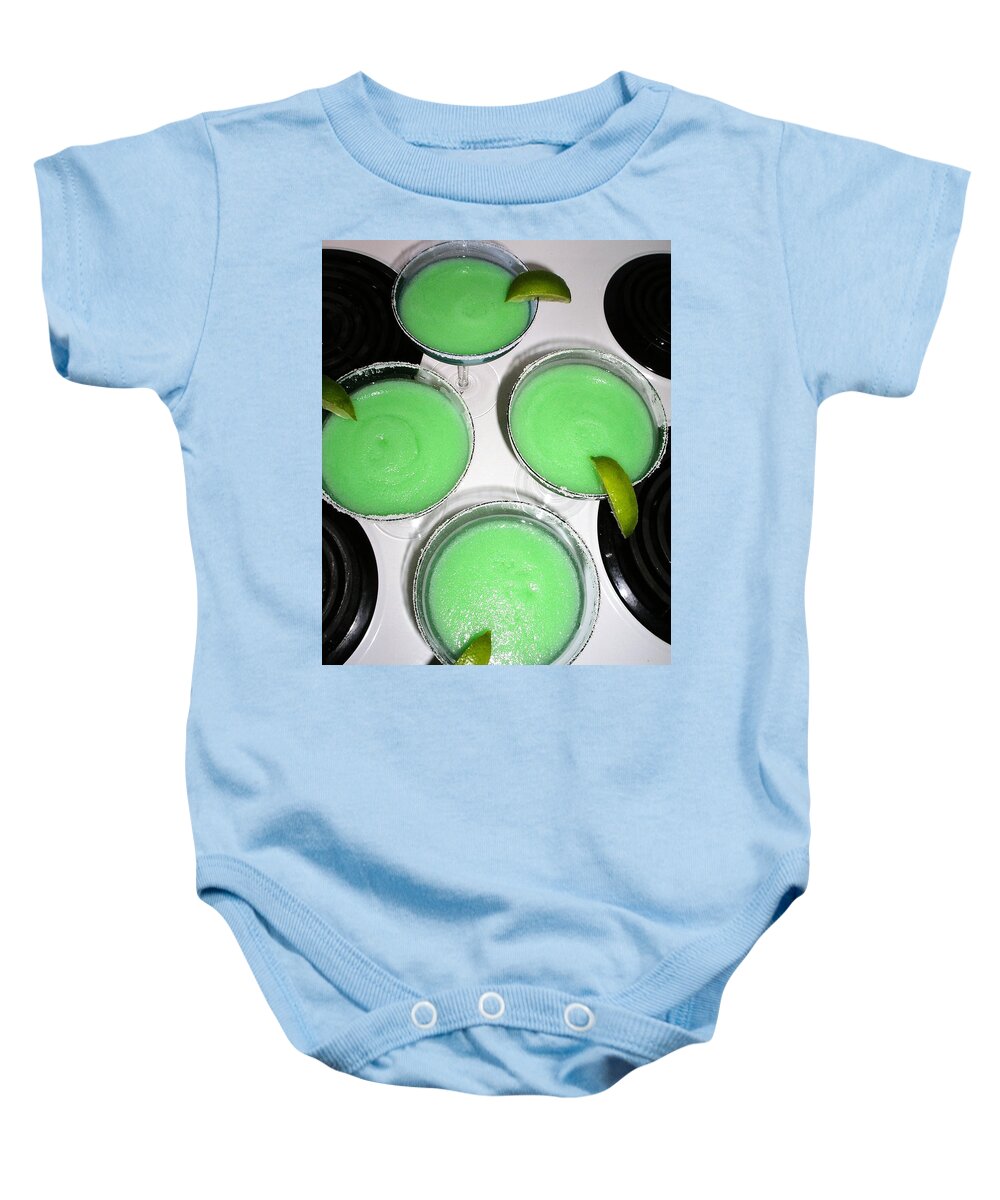 Margaritas Baby Onesie featuring the photograph Margaritaville by Lisa Mutch