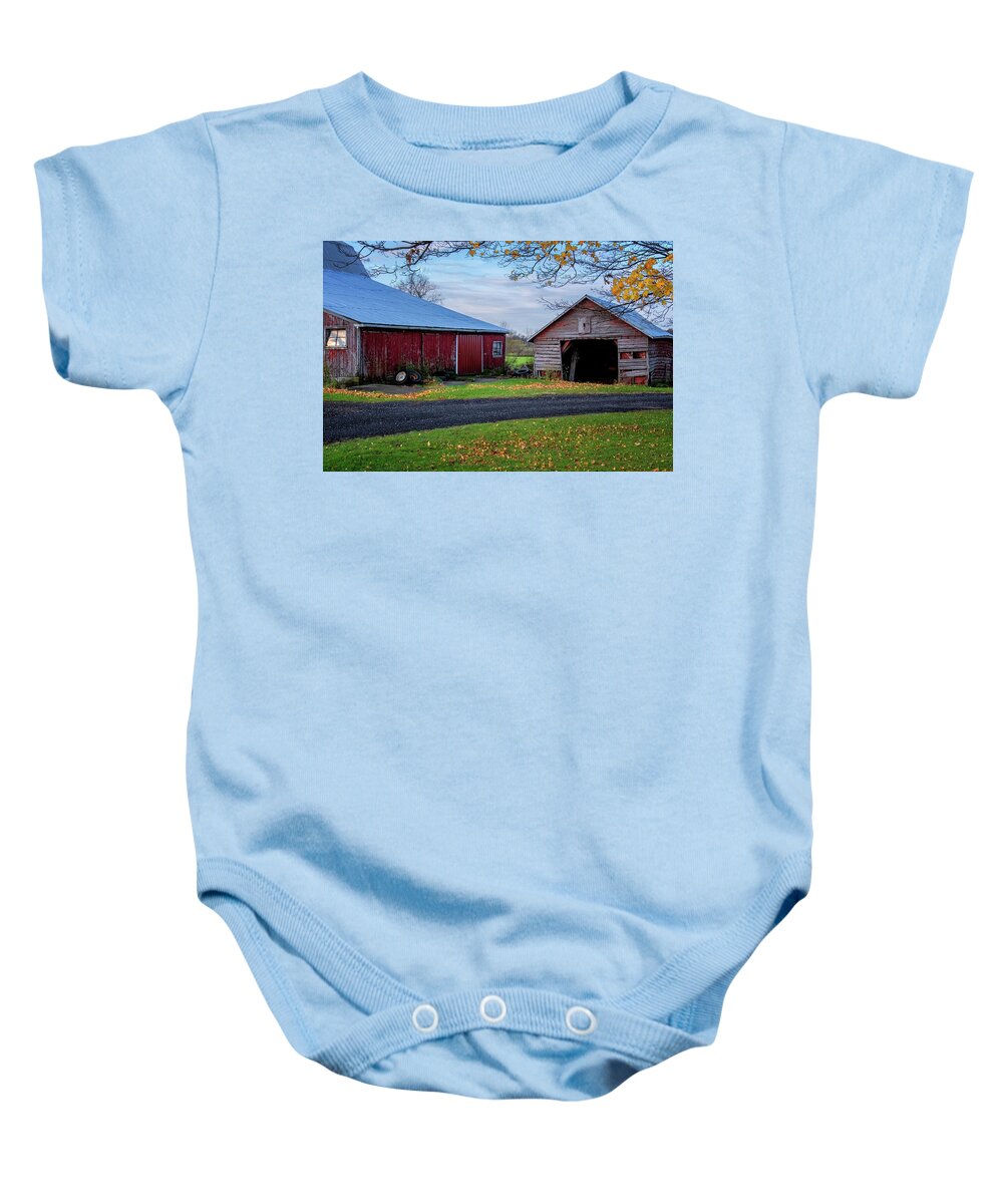 Lake Reflection Baby Onesie featuring the photograph Michigan Autumn by Tom Singleton