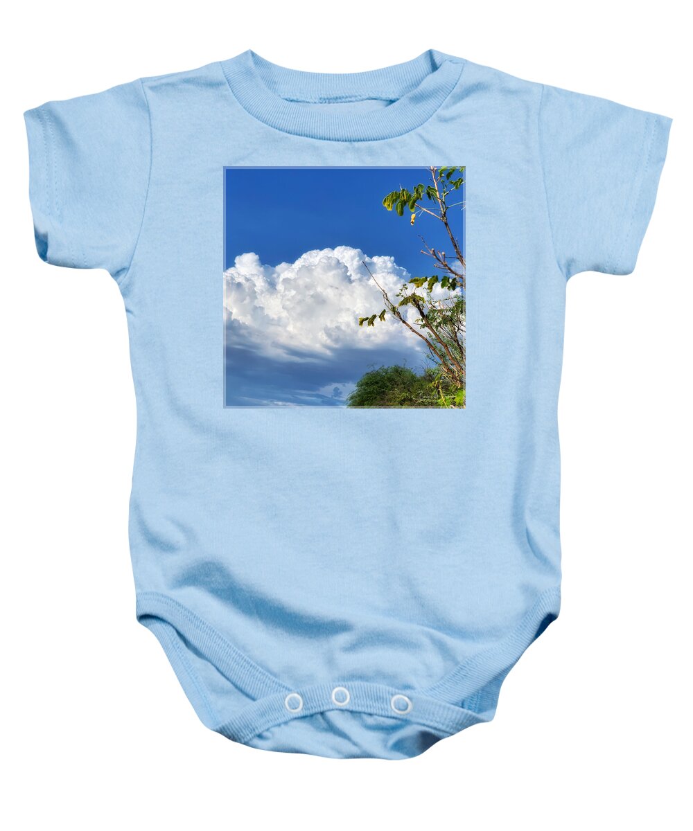 Monsoon Baby Onesie featuring the photograph Monsoon Clouds Over The Valley by Barbara Zahno