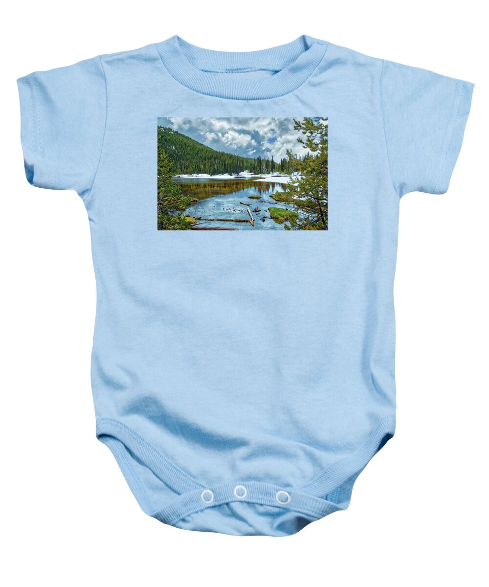 Water Baby Onesie featuring the photograph Mountain Lake by Loyd Towe Photography