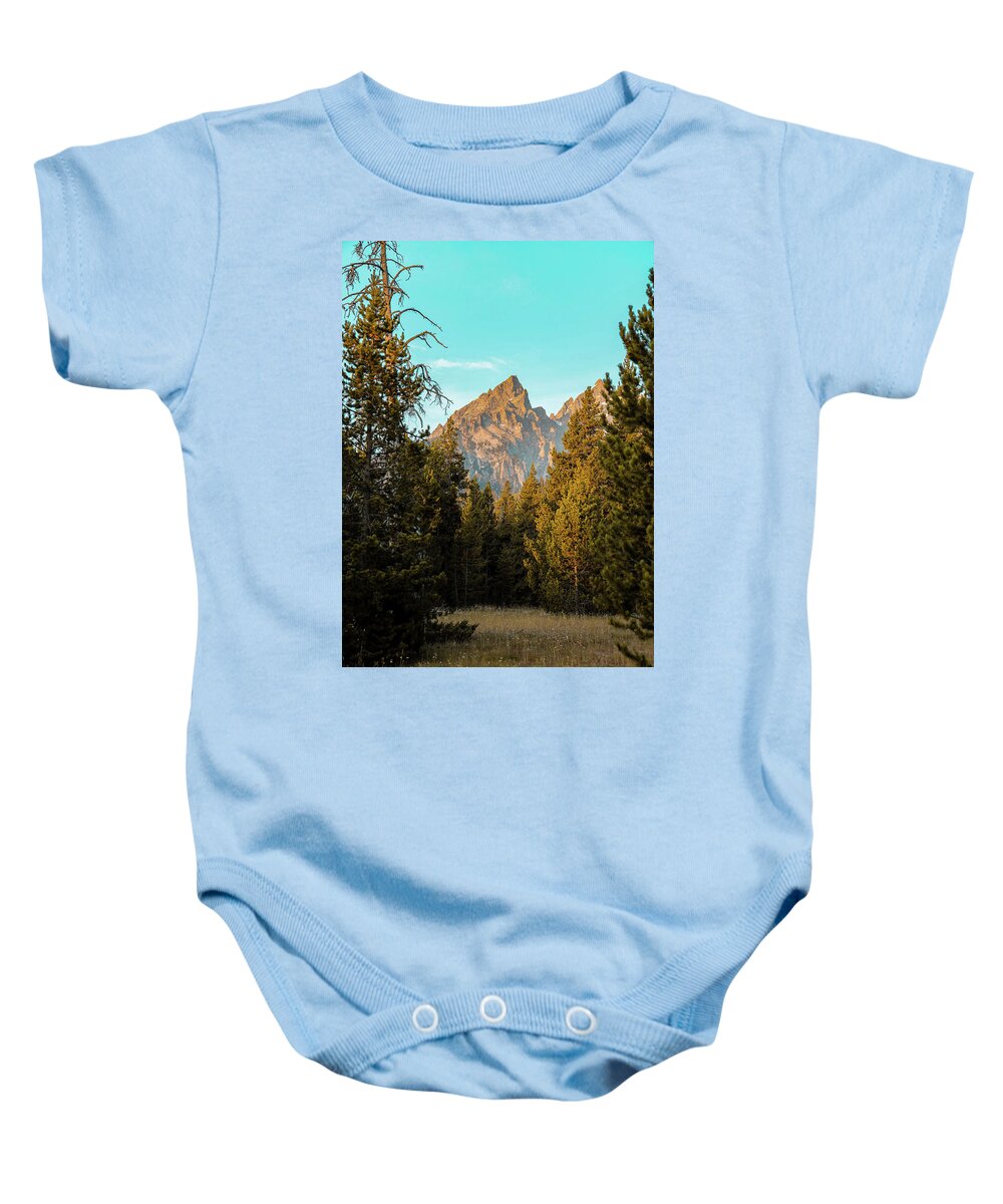 Mountain Baby Onesie featuring the photograph Mountain Magic by Go and Flow Photos