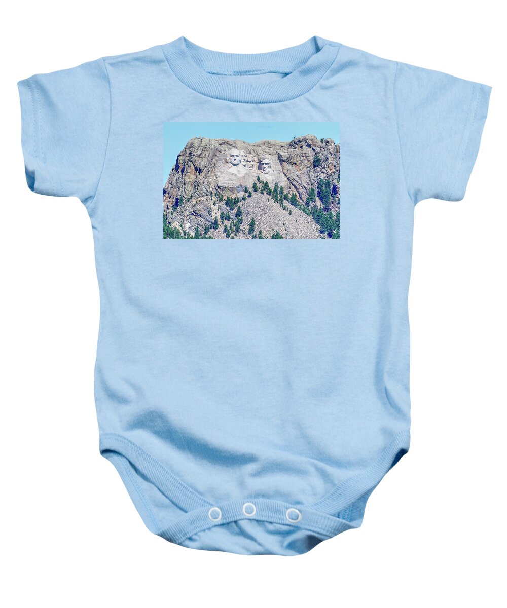 Sculpture Baby Onesie featuring the photograph Mt Rushmore by Paul Freidlund