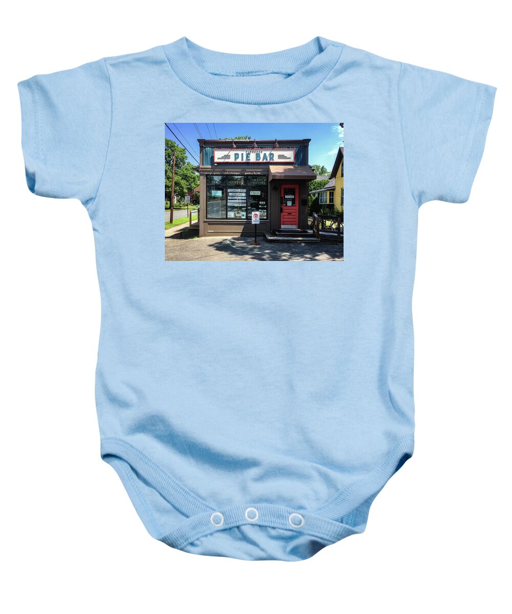 Pie Baby Onesie featuring the photograph Pie Bar by Steven Nelson
