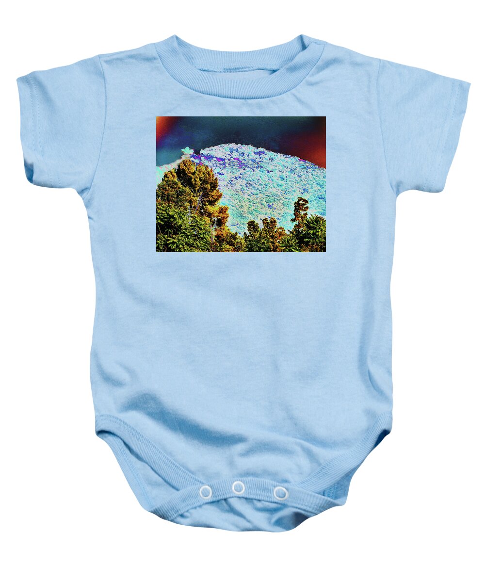 Mountain Baby Onesie featuring the photograph Popcorn Mountain by Andrew Lawrence