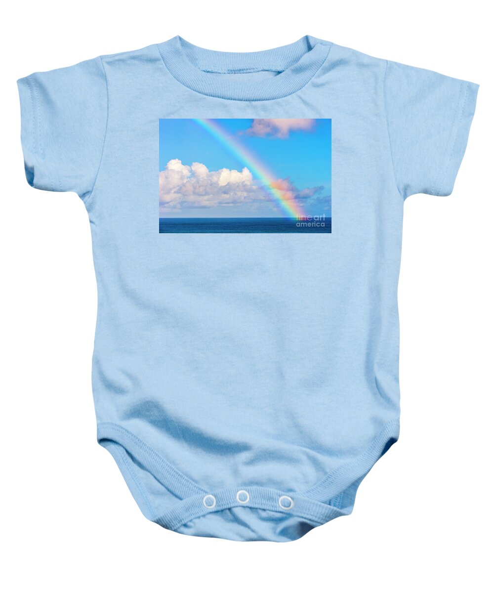 Rainbow Baby Onesie featuring the photograph Rainbow in Guam by Rich Cruse