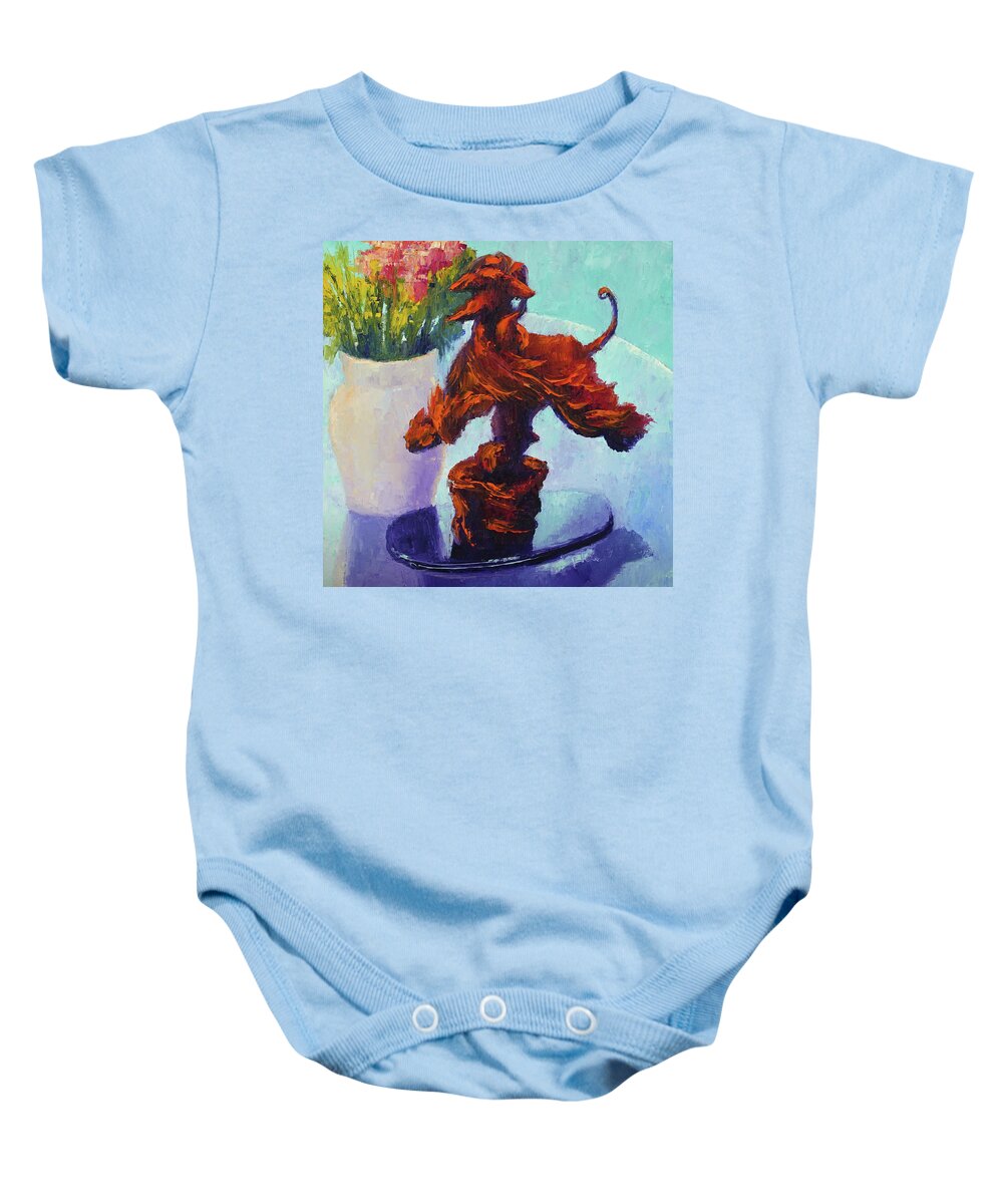 Sculpture Baby Onesie featuring the painting Rhapsody in OIl by Terry Chacon