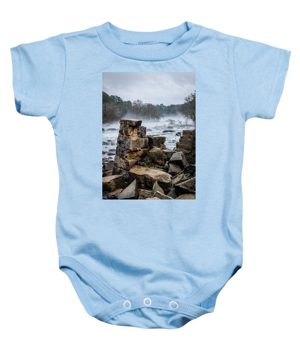2022 Baby Onesie featuring the photograph Saluda Factory Ruins-1 by Charles Hite