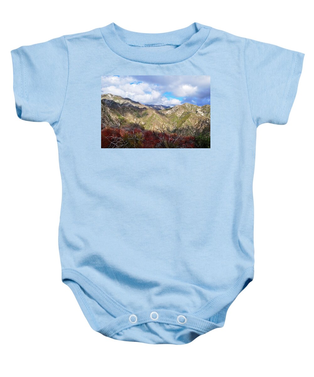 Angeles National Forest Baby Onesie featuring the photograph San Gabriel Mountains National Monument by Kyle Hanson