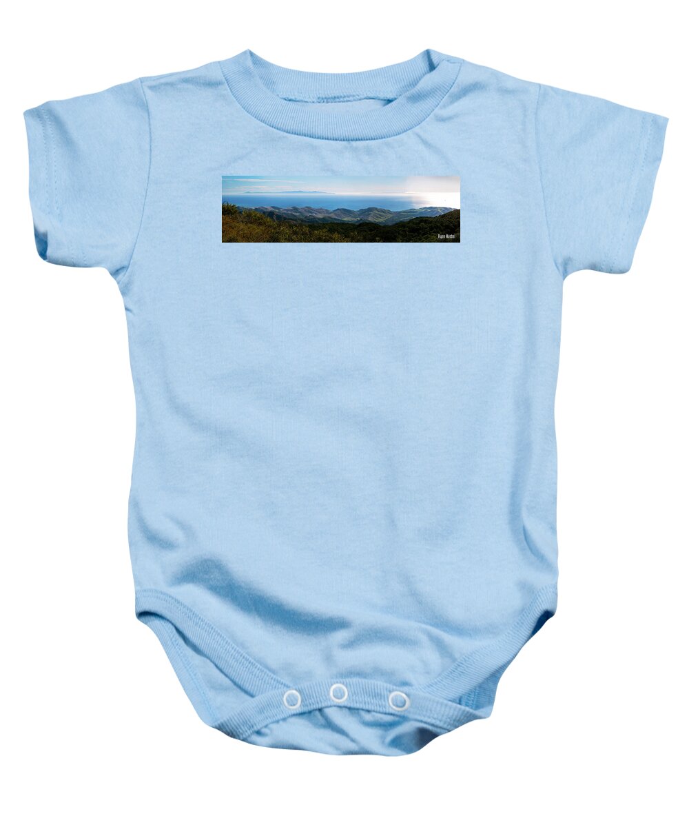 Central California Baby Onesie featuring the photograph Santa Barbara Channel by Ryan Huebel