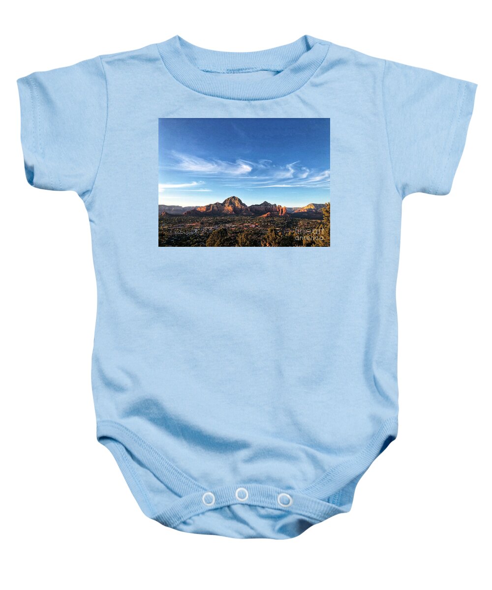 Sedona Baby Onesie featuring the photograph Sedona Views by Abigail Diane Photography