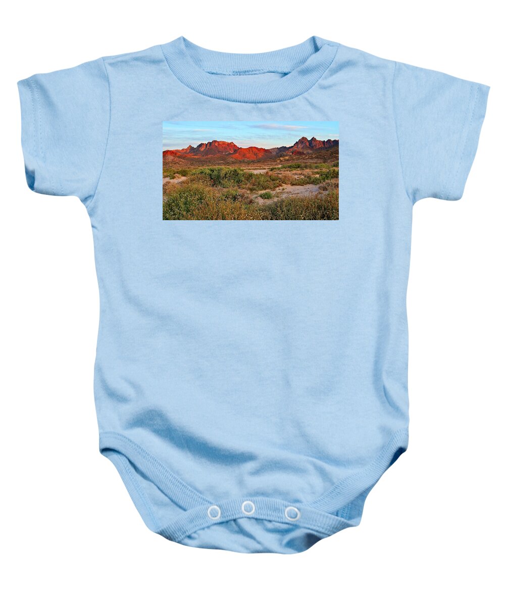 Dunes Baby Onesie featuring the photograph Spring in the Desert by Robert McKinstry