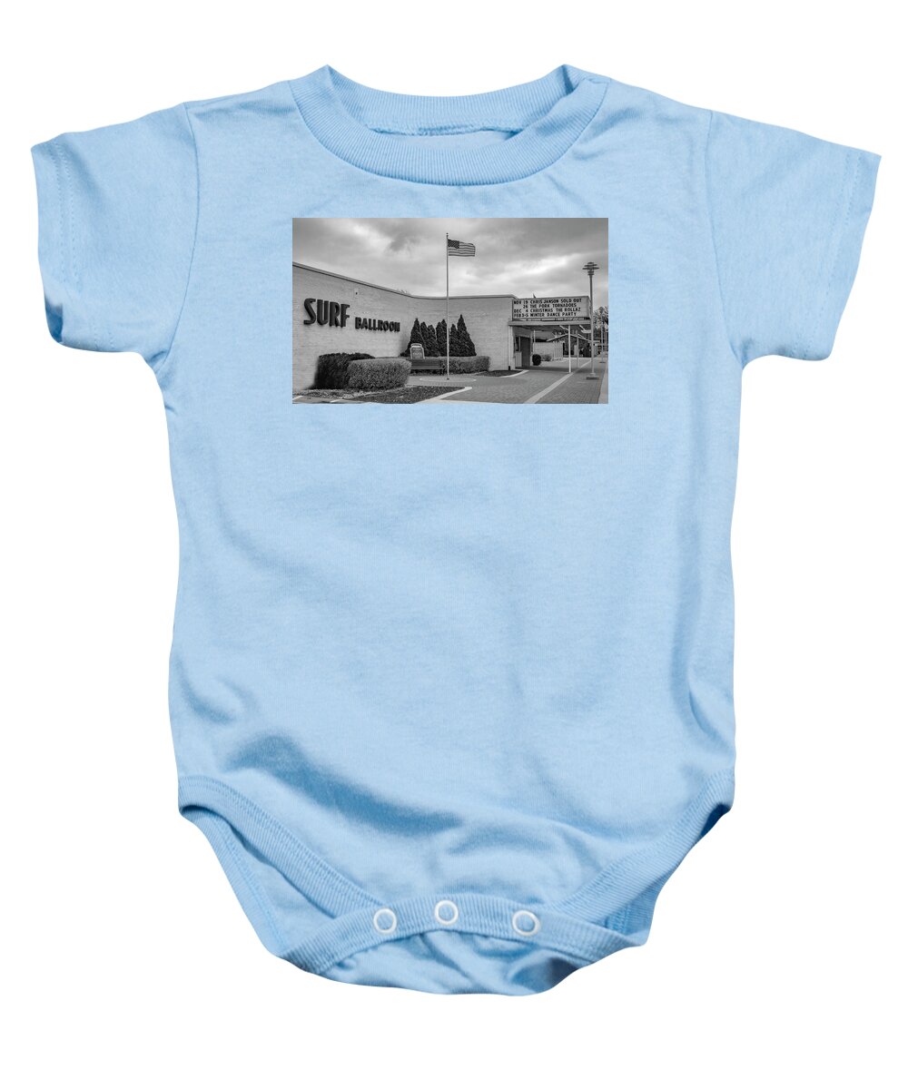 Surf Ballroom Baby Onesie featuring the photograph Surf Ballroom by Ray Congrove