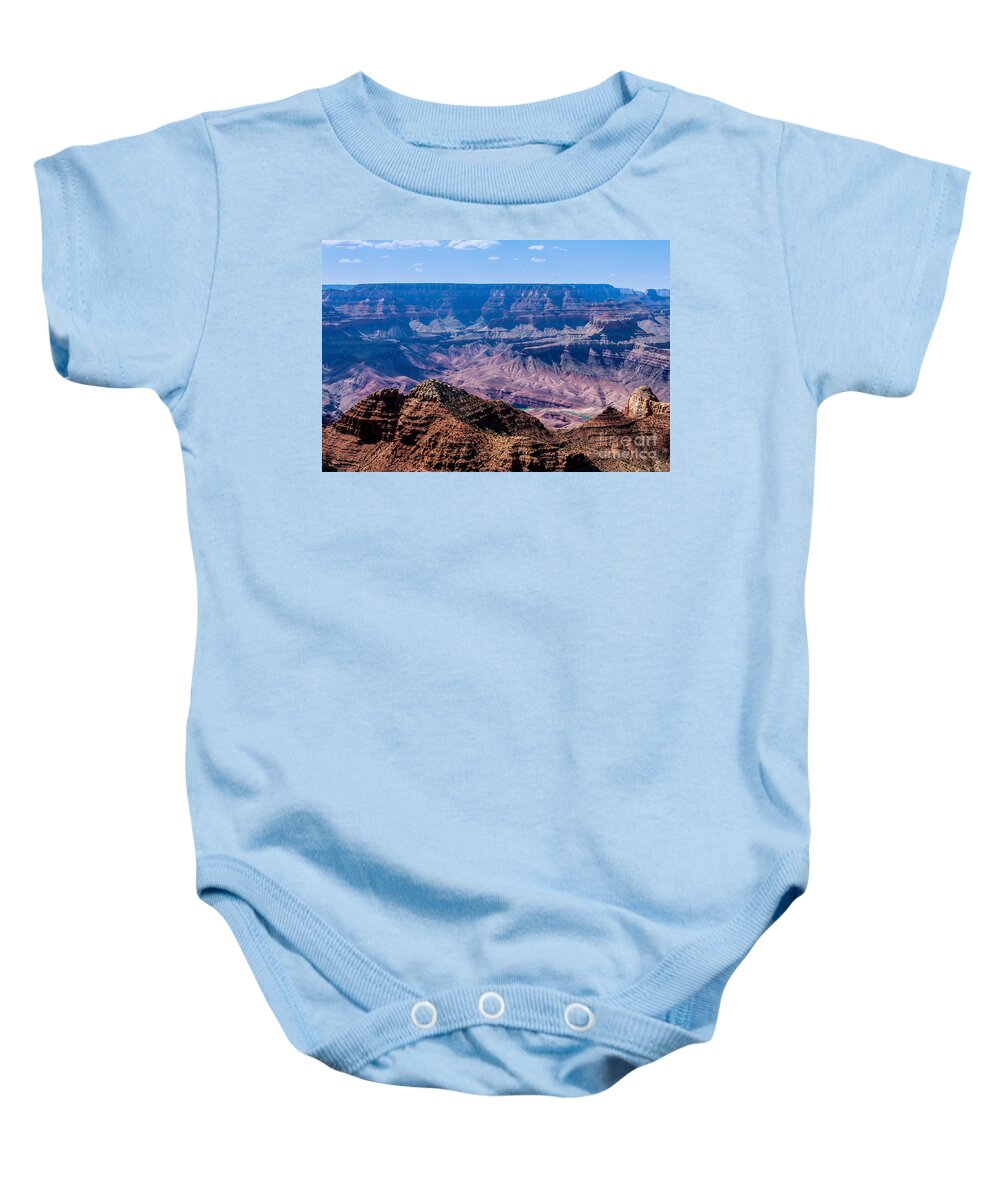 The Grand Canyon Arizona Baby Onesie featuring the digital art The Grand Canyon Arizona by Tammy Keyes
