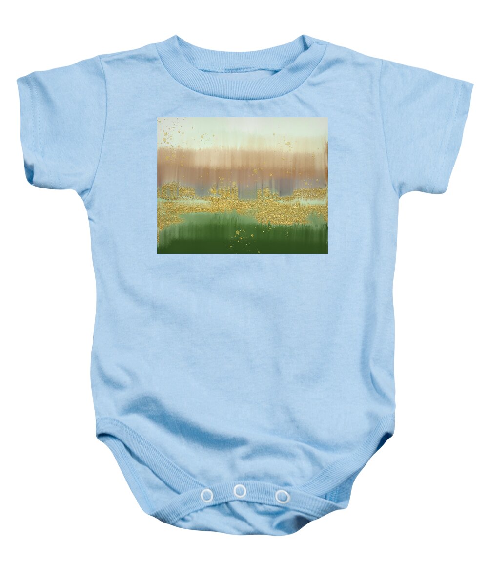 Glow Baby Onesie featuring the digital art These Dreams HPUG by Alison Frank