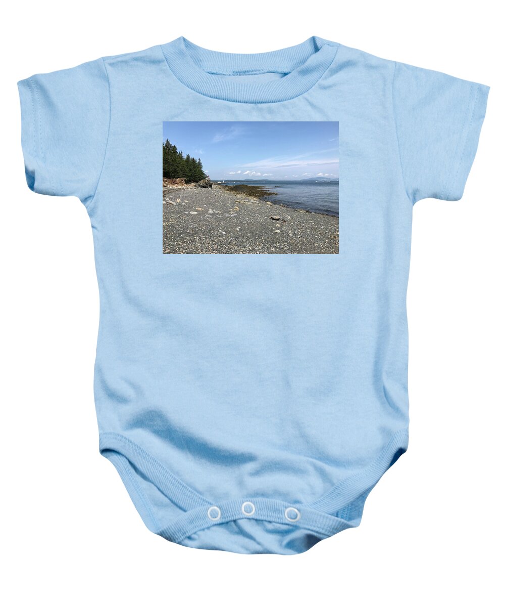Tree Baby Onesie featuring the photograph Turns to Blue by Lee Darnell