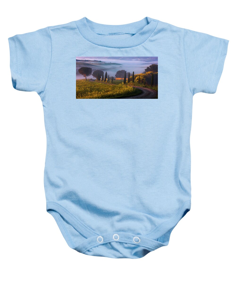 Italy Baby Onesie featuring the photograph Val d'Orcia by Evgeni Dinev