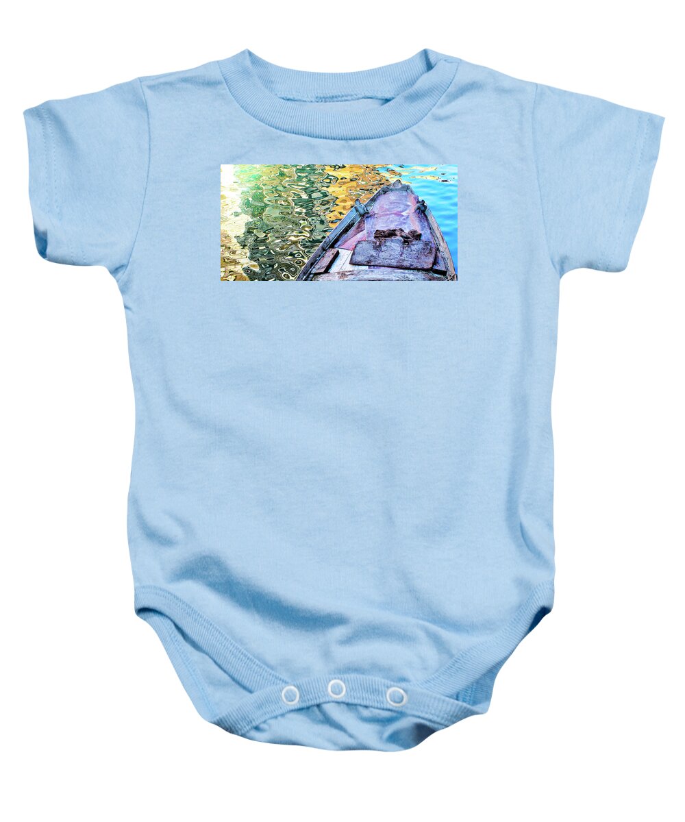 Venice Baby Onesie featuring the photograph Venetian reflections by Eyes Of CC
