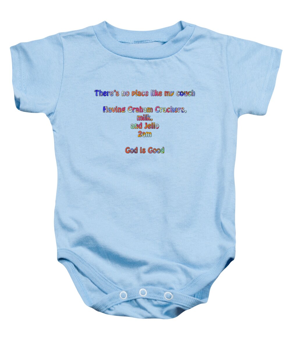 Graham Crackers Baby Onesie featuring the painting Vic by Corinne Carroll