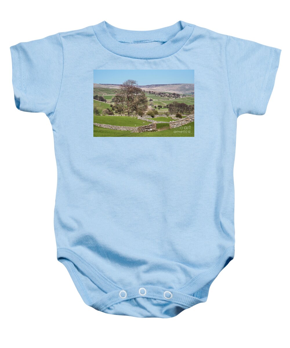Wensleydale Baby Onesie featuring the photograph Wensleydale by Tom Holmes Photography