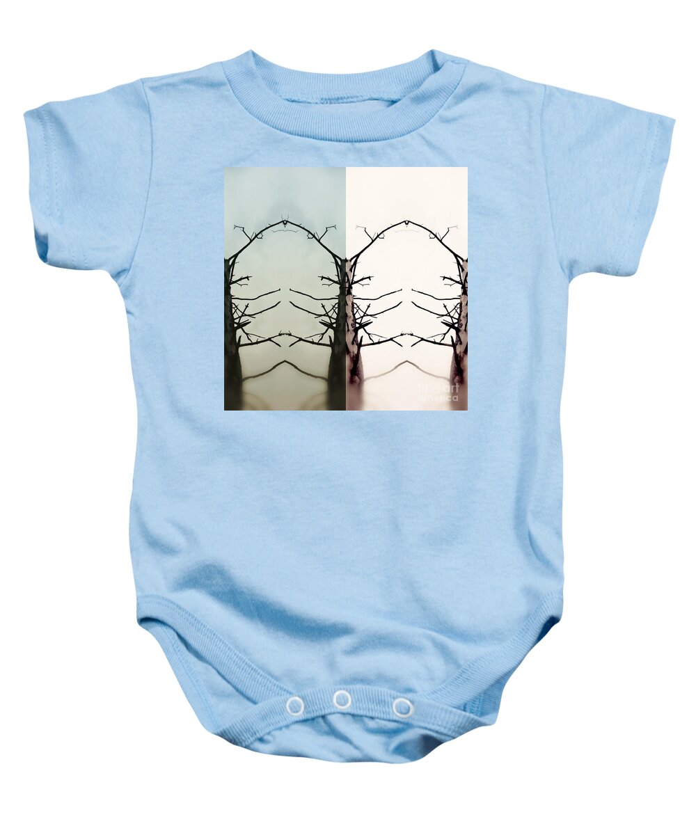Branches Baby Onesie featuring the digital art Which Way by Alexandra Vusir