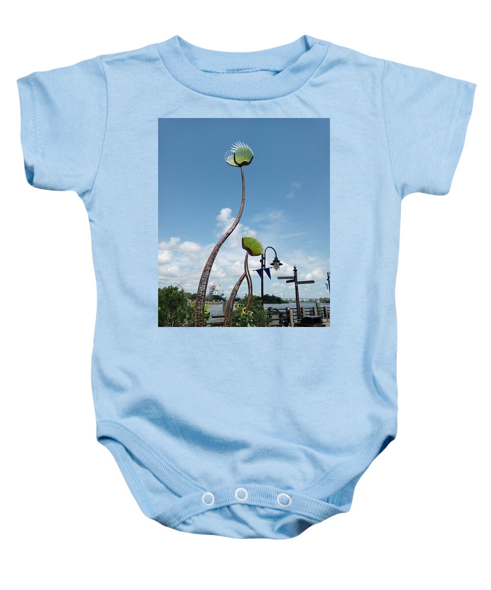 Metal Baby Onesie featuring the photograph Wilmington Flytraps by Heather E Harman