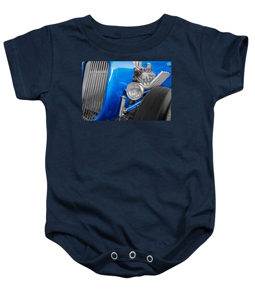 5 Window Baby Onesie featuring the photograph 1934 Plymouth Coupe by Ron Pate