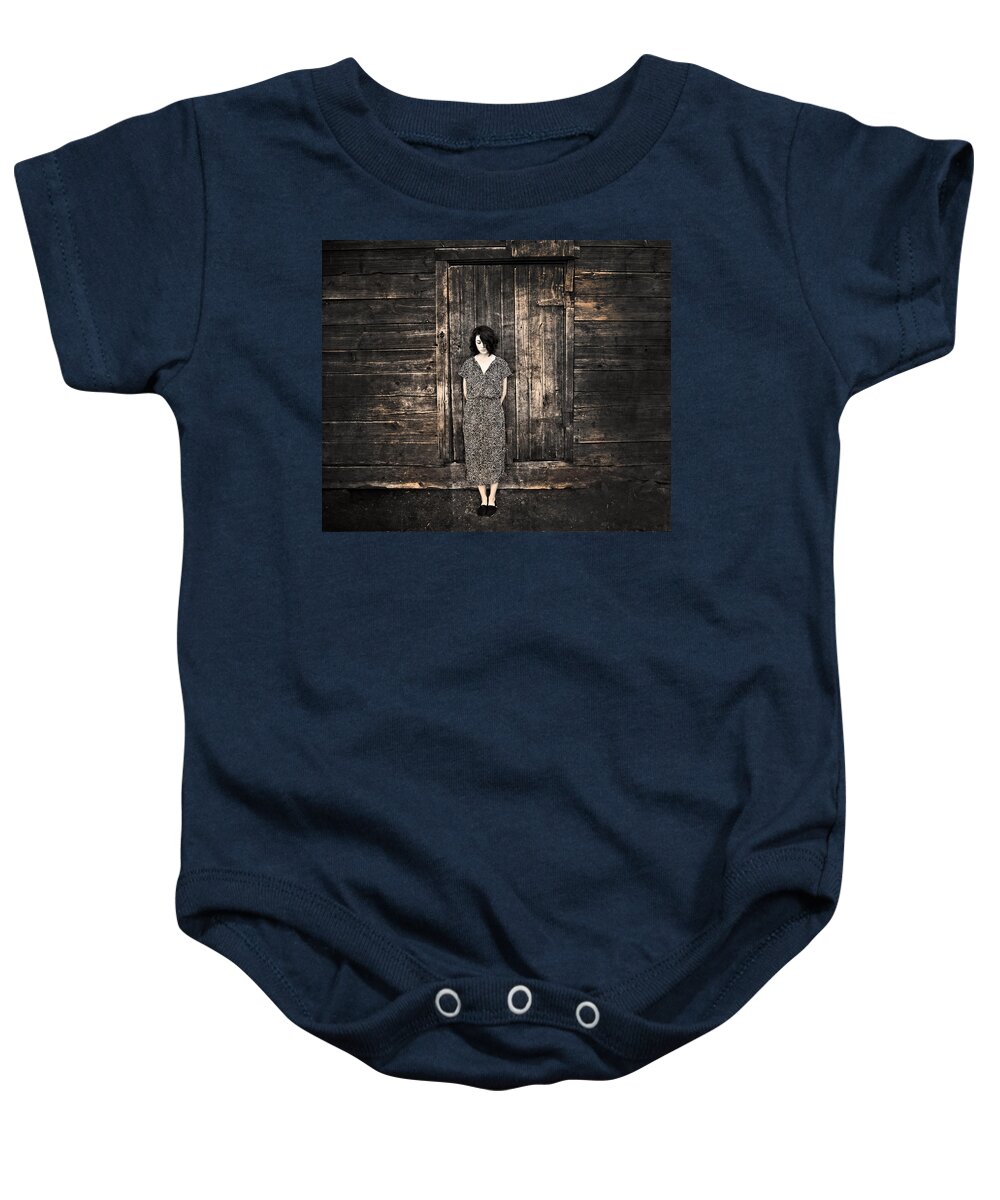 Portrait Baby Onesie featuring the photograph Dirty Thirties by Theresa Tahara