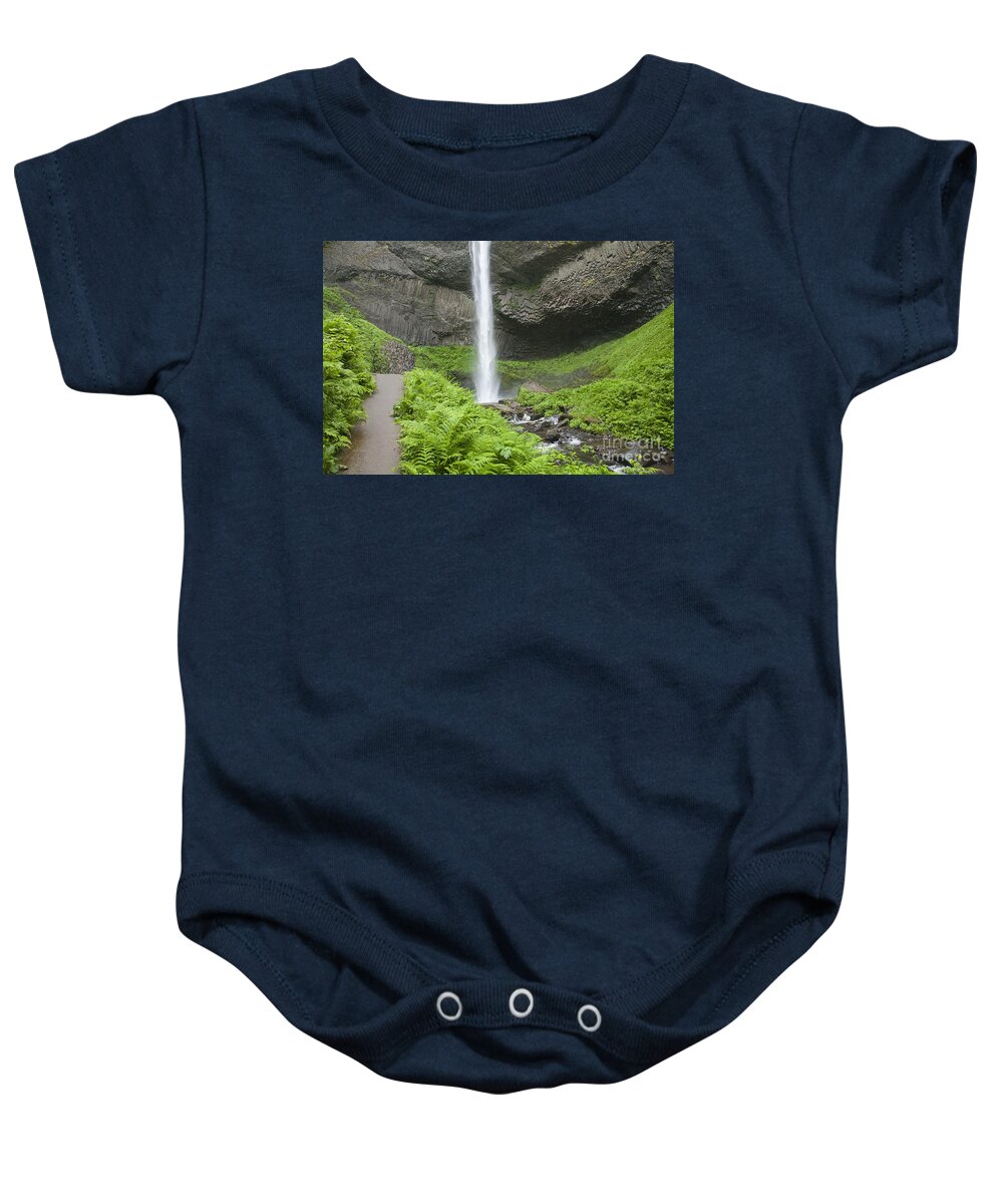 Waterfall Baby Onesie featuring the photograph Latourelle Falls 4a by Rich Collins