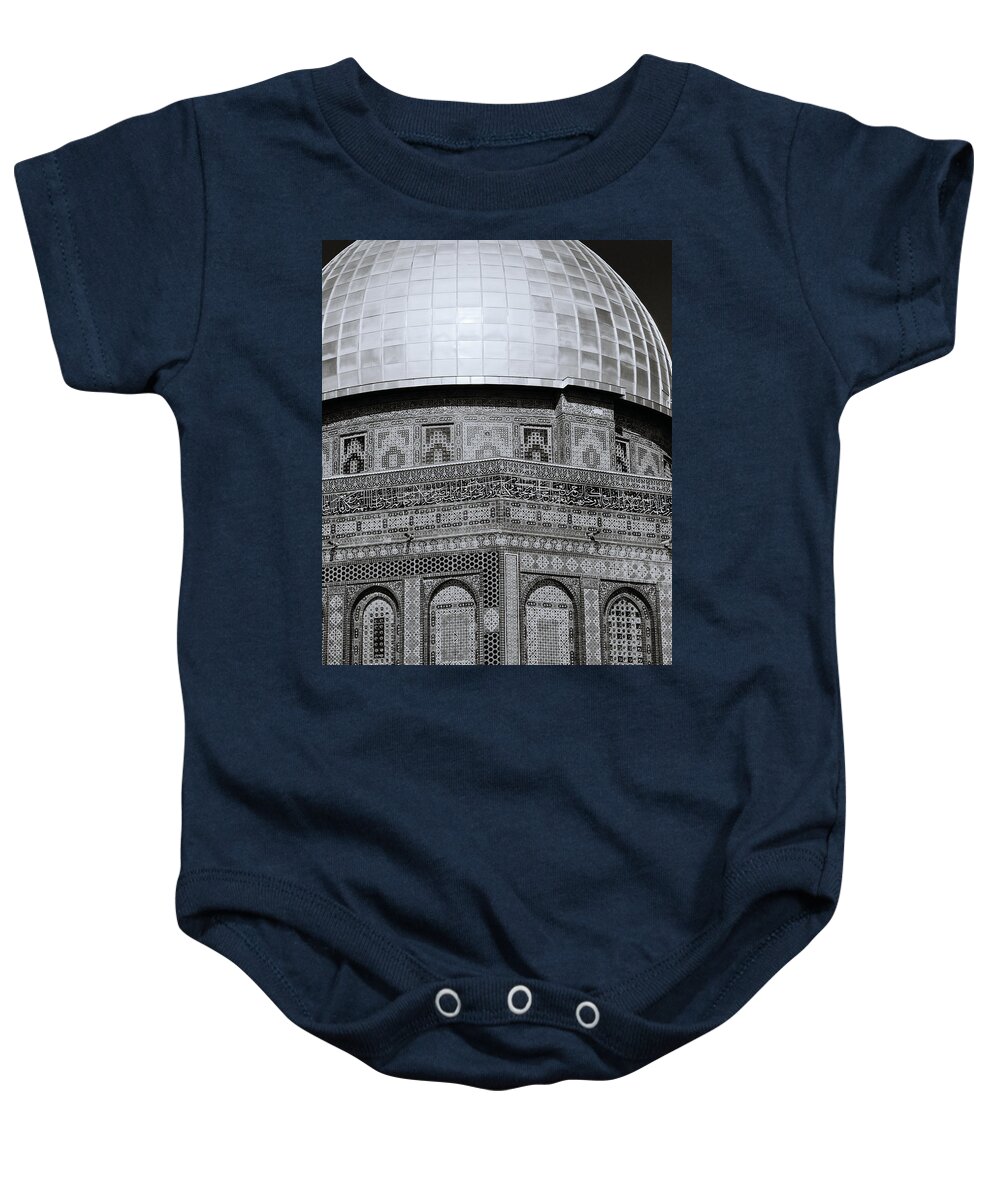 Jerusalem Baby Onesie featuring the photograph Jerusalem Mosaic by Shaun Higson