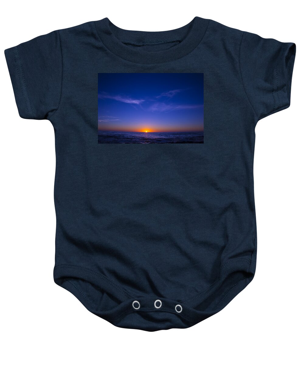 Pacific Baby Onesie featuring the photograph Pacific Sunset #3 by Garry Gay