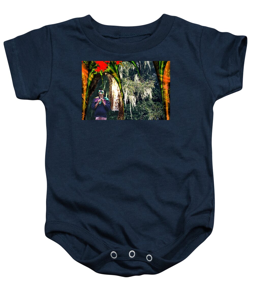 Fairy Baby Onesie featuring the digital art The Other Forest by Lisa Yount