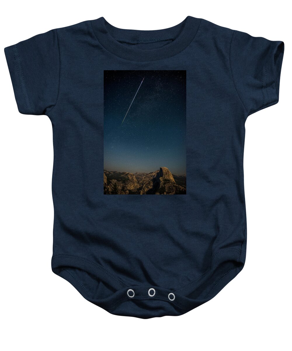 Shooting Star Baby Onesie featuring the photograph Yosemite Dreams #1 by Marcus Hustedde