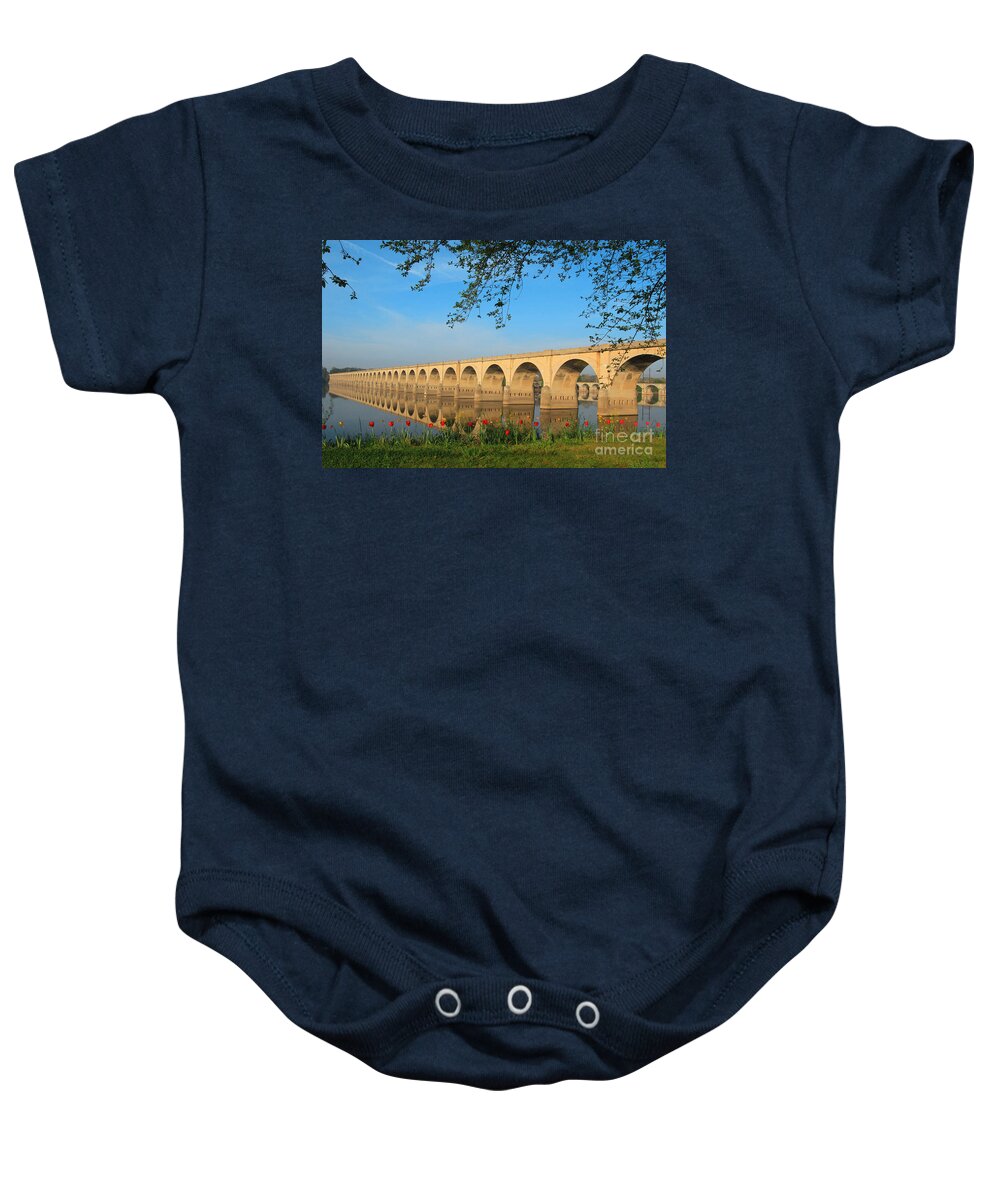 Reflections Baby Onesie featuring the photograph Mirror Image by Geoff Crego