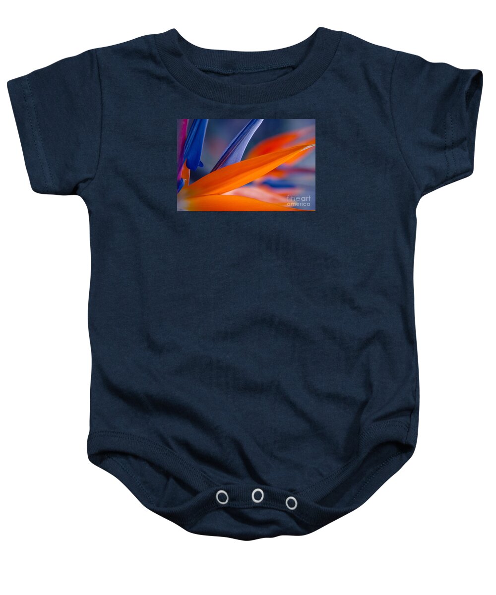Bird Of Paradise Baby Onesie featuring the photograph Art by Nature by Sharon Mau