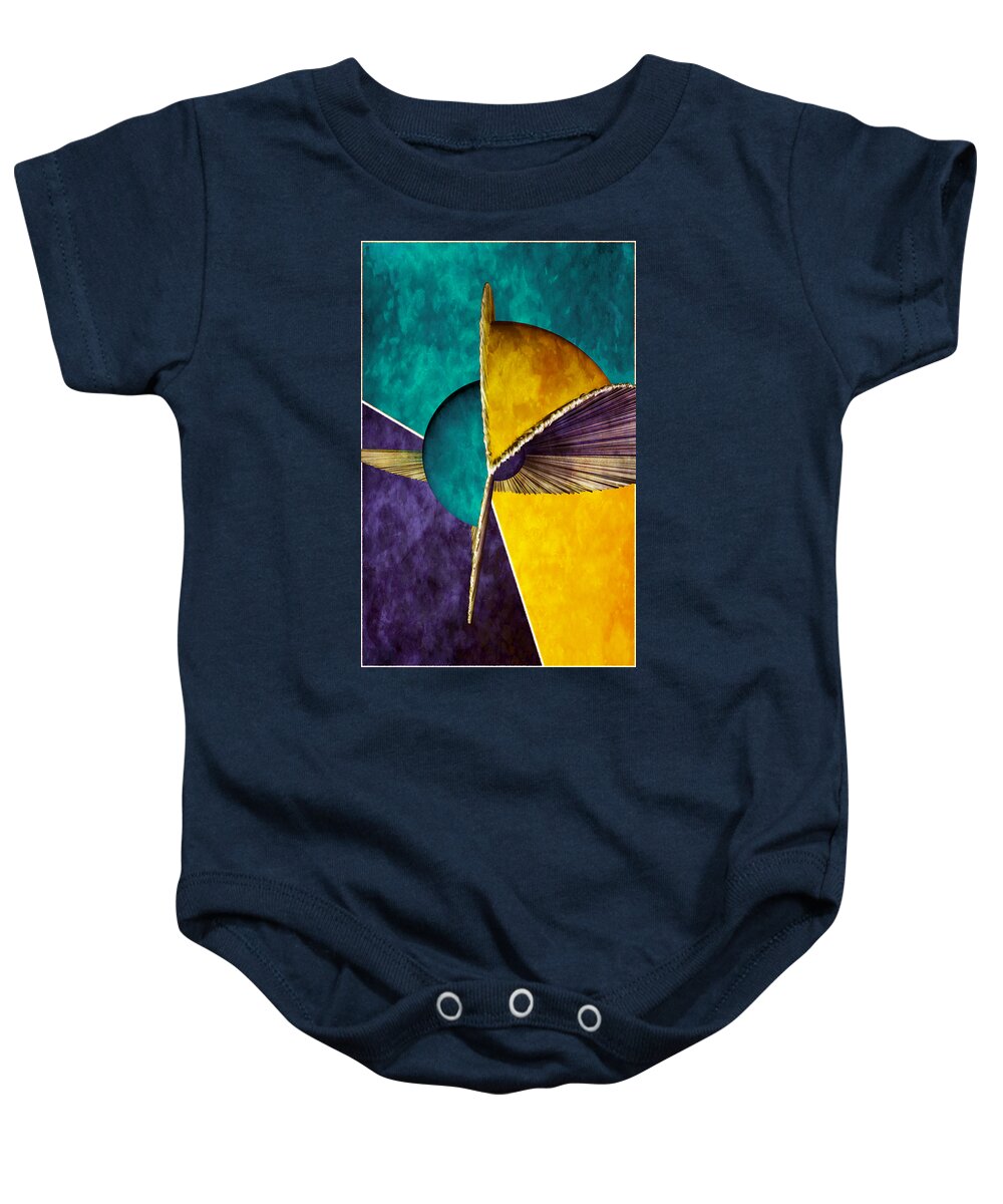 3d Baby Onesie featuring the digital art 3D Abstract 22 by Angelina Tamez