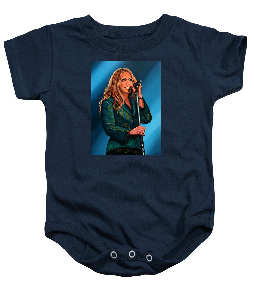 Anouk Baby Onesie featuring the painting Anouk Painting by Paul Meijering