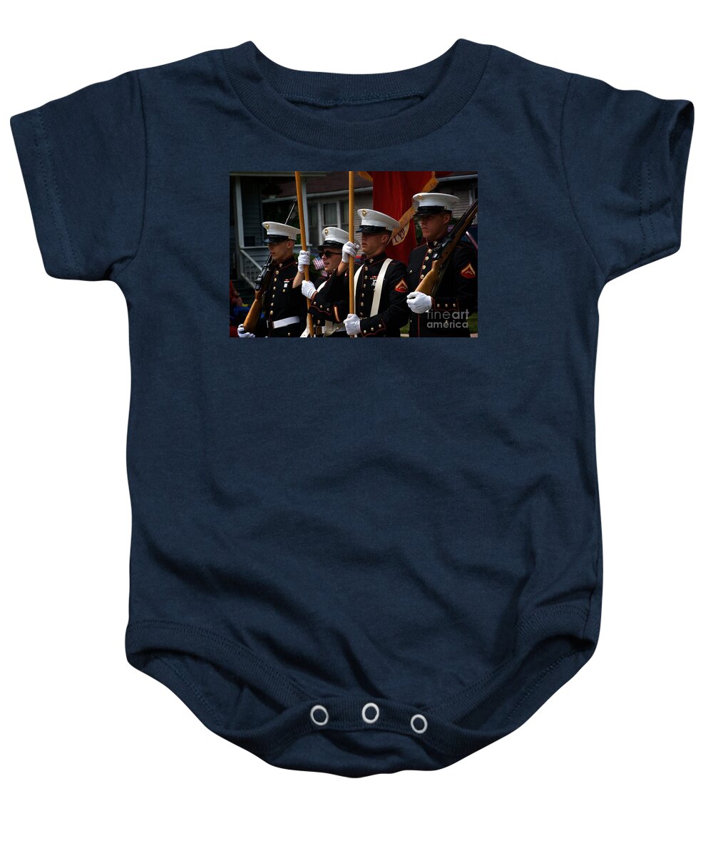 Marines Baby Onesie featuring the photograph Blue by Frank J Casella