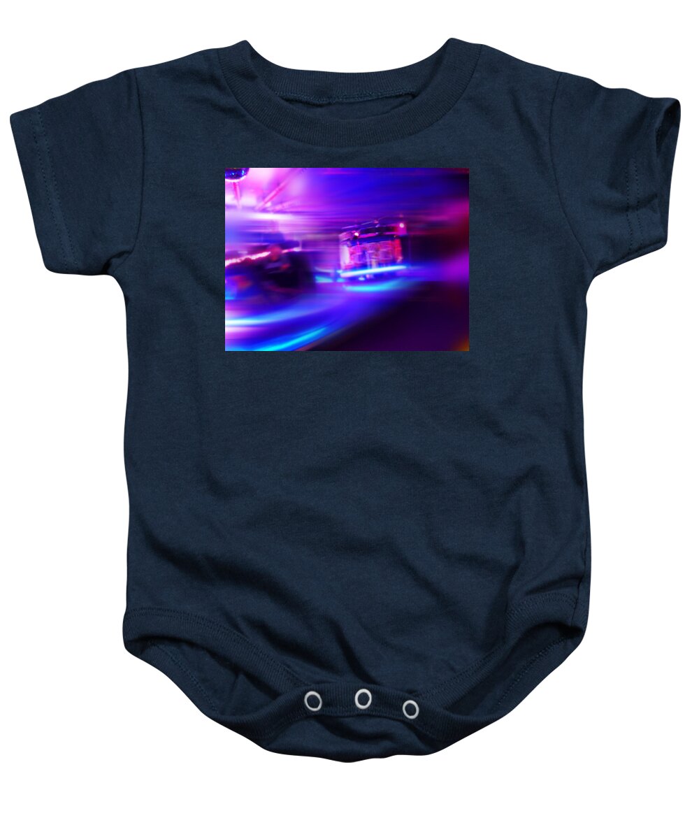 Blues Baby Onesie featuring the painting Blues Before Sunrise by Charles Stuart
