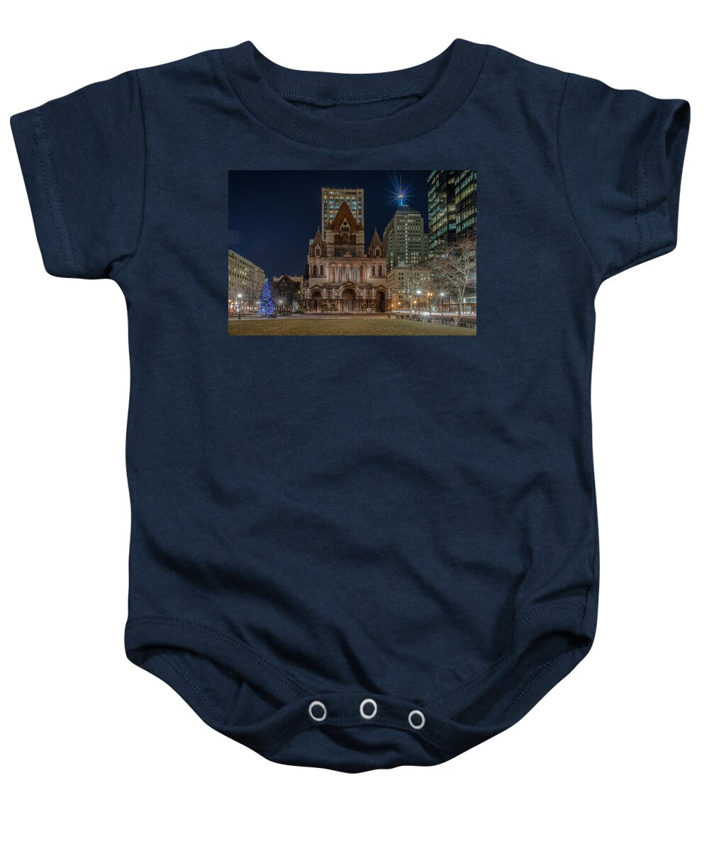  Baby Onesie featuring the photograph Christmas in Copley by Bryan Xavier