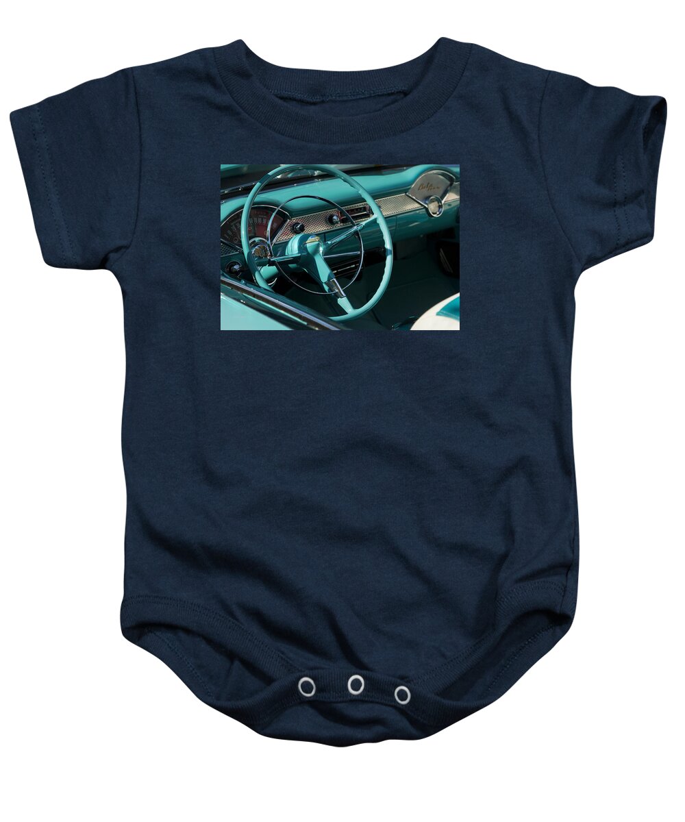 Automobile Baby Onesie featuring the photograph Classic Chevrolet Bel Air by Theresa Tahara