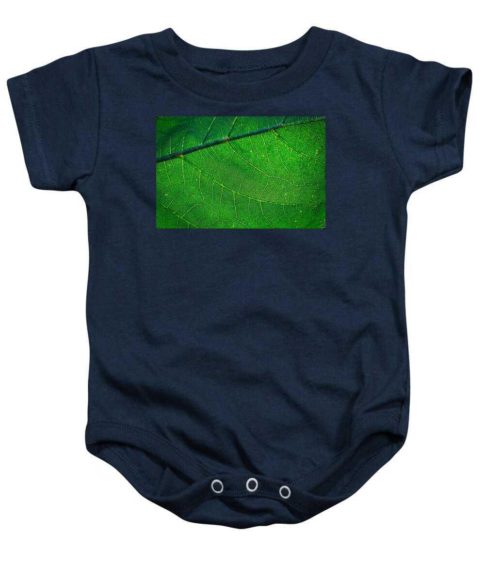 Leaf Baby Onesie featuring the photograph Close Leaf by Rick Bartrand