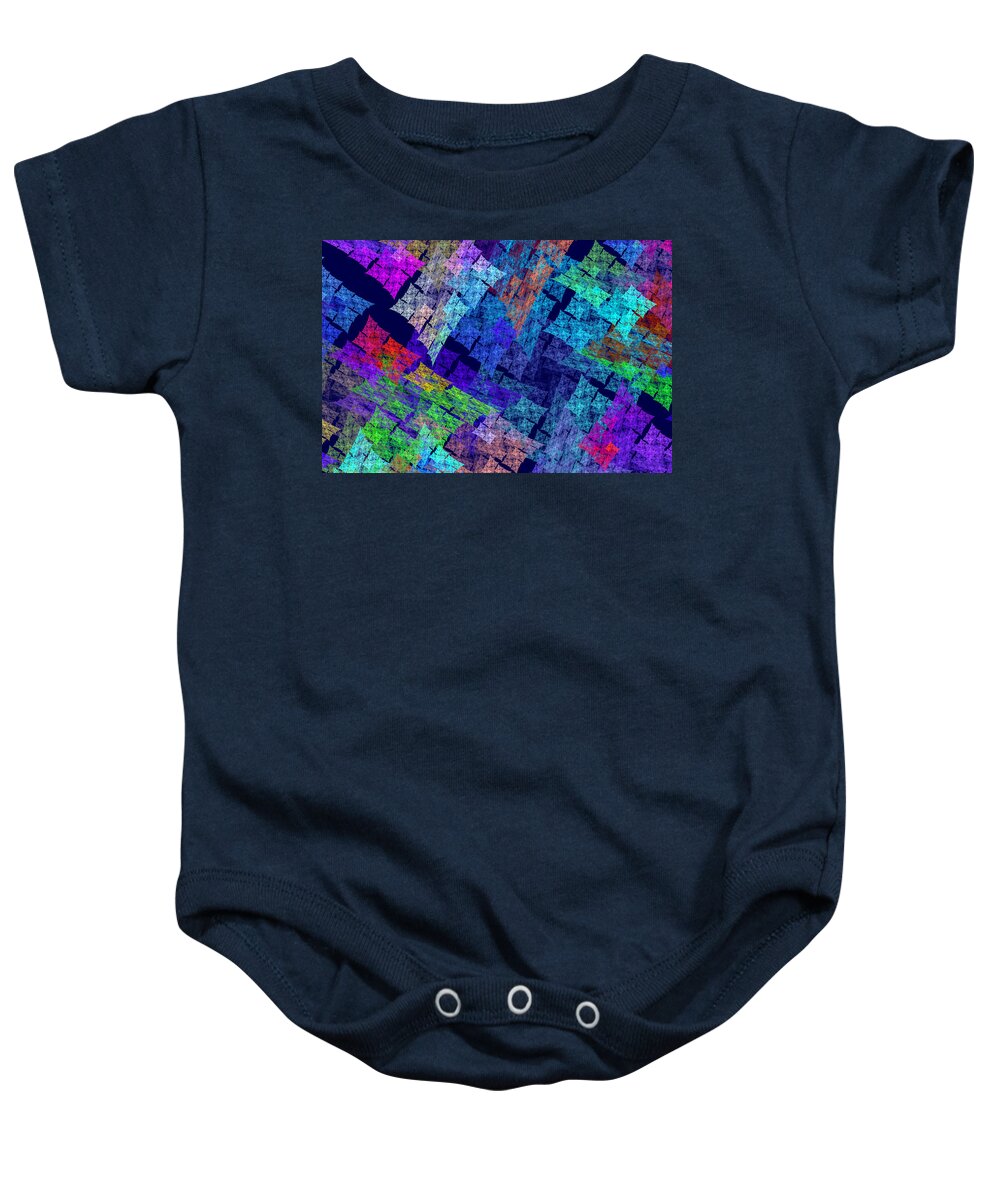 Translucent Baby Onesie featuring the photograph Computer Generated Abstract Julia Fractal Flame by Keith Webber Jr