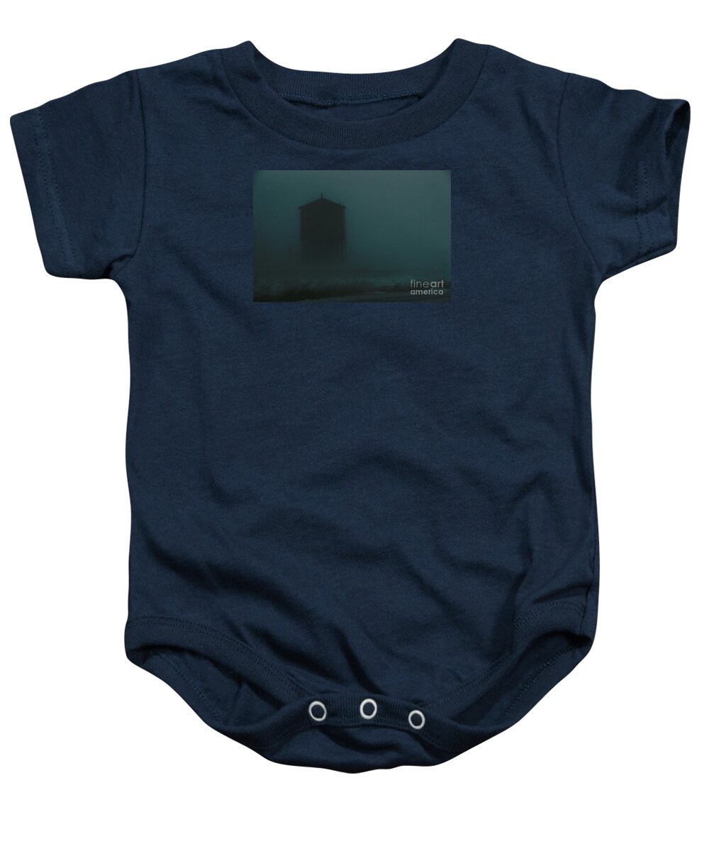 Water-tank Baby Onesie featuring the photograph Desolate Journey by Linda Shafer