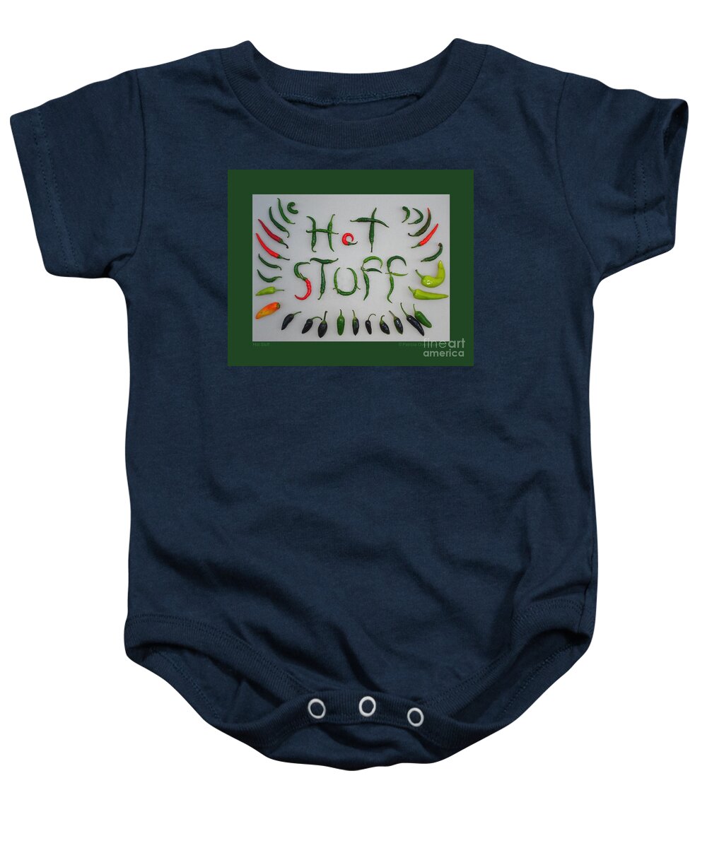 Pepper Baby Onesie featuring the photograph Hot Stuff by Patricia Overmoyer