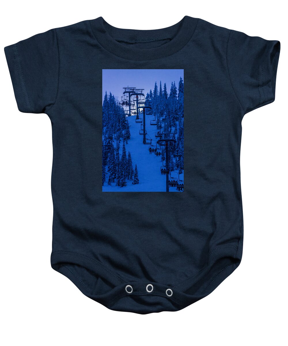 Mountains Baby Onesie featuring the photograph Into the Light by Albert Seger