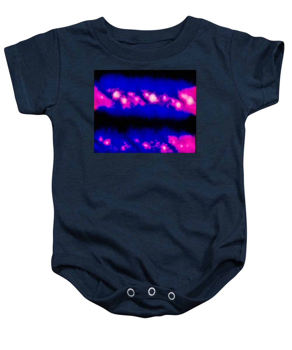 Kirlian Baby Onesie featuring the photograph Kirlian Drill Bits by Larry Jost