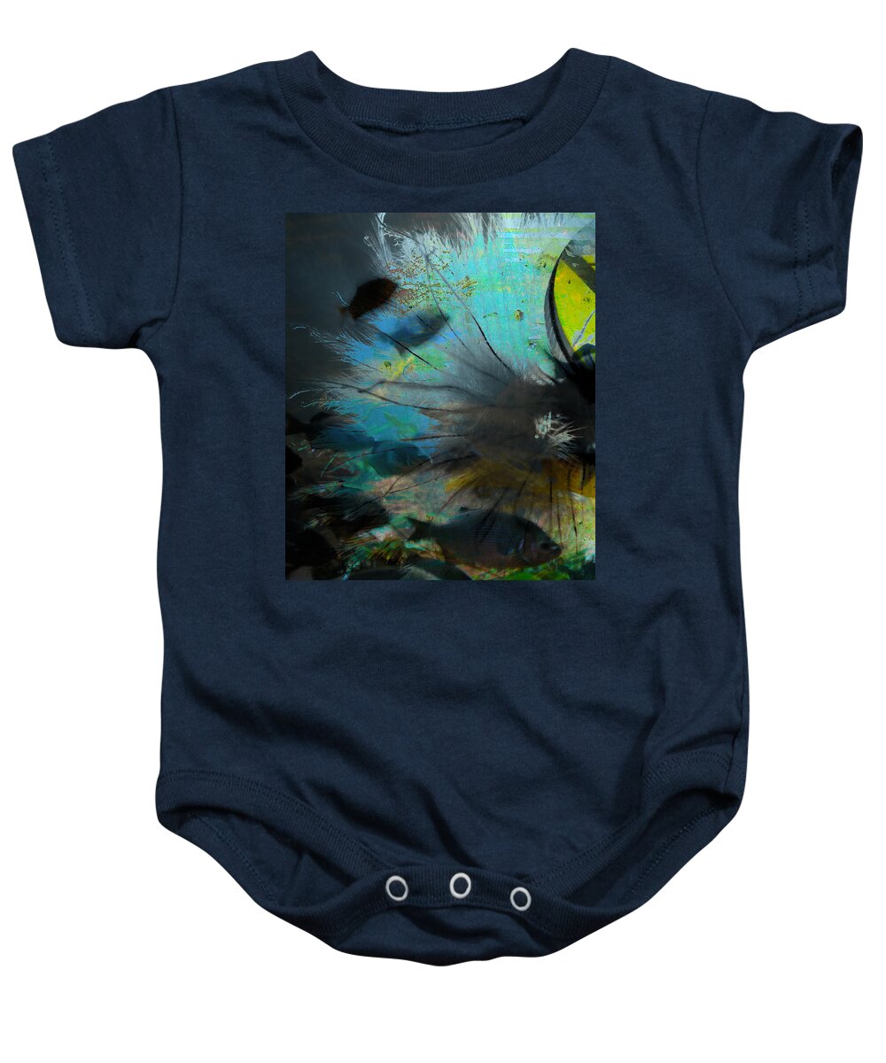 Abstract Art Baby Onesie featuring the photograph Lost Fish by J C